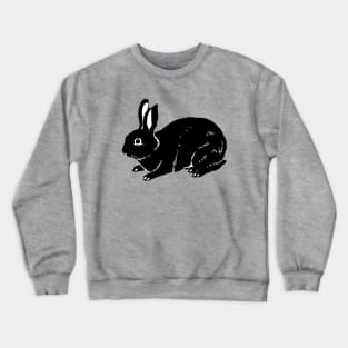 Californian Mini Rex Rabbit Beautiful Animal in the Forest Crewneck Sweatshirt